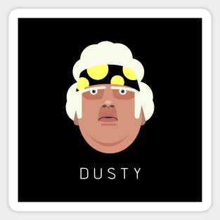 Dusty Rhodes Head (with Text) Sticker